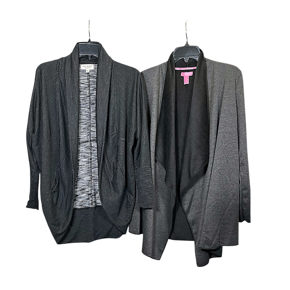 Gray Women's Open Front Cardigan Sweater